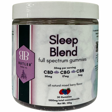 Butler Hemp Co. Sleep Blend CBD Gummies